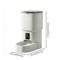 Automatic Pet Feeder Anti-Clogging Automatic Cat Feeder Freshness Preserving Pet Food Dispenser for Indoor, Home