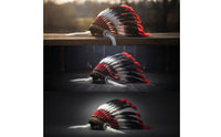 Native-Inspired Costume Headdress with Feathers Colorful Feather Headpiece with Headband Multicolor Feather Headpiece Woven for Cosplayers, Performers, Photo Shoots, Stage Performances