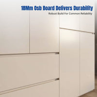 Wardrobe, OSB Board, Multi-Functional Storage, Bedroom, Modern Minimalist, Finished, Hinged Door