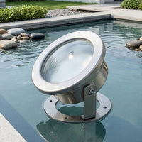 Underwater Light case with Bracket Waterproof Underwater Lamp Housing Adjustable For
