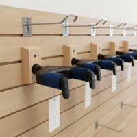 Secure Hold Self-Locking Guitar Hanger Stable Self-Locking Guitar Wall Mount Space Saving Instrument Wall Cradle Easy Installation for Practice Room, Studio, Stage