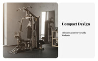 Complete Home Gym Sturdy Steel Frame Complete Gym Machine Adjustable Components Full Body Workout Machine