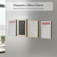 Magnetic A4/A5/A6 Document Holder with Hollow Frame for Display and Protection