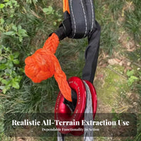 High Strength Soft Shackle strong Duty Soft Shackle Recovery Kit Wear Resistant hauling gear Lightweight for trail-road vehicle operators, lorry Owners, emergency Personnel, vehicle recovery systeming, recovery track Riding