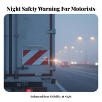 High Visibility Vehicle Rear Marking Plate Waterproof Truck Liftgate Reflector Scratch Resistant for Journey Ing Unit S, Commercial Vehicles