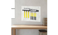 4 Pieces Screwdriver Hammer Pliers Rack Easy Installation Wall Mount Tool Holder Set Metal Tool Storage Shelves Multi-Functional