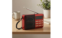 Portable Multiband Radio Push-Button Keypad Portable Frequency Modulation Radio