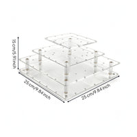 Sucker Display Stand Transparent Sucker Display Stand with Tiers Cake Sweet Treat Holder Reusable Polished for Bakers