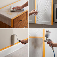 Dustproof Plastic Sheeting for Furniture Protection During Renovation