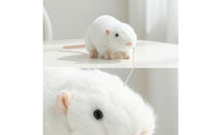 Stuffed Mouse Realistic Mouse Stuffed Plushie Fuzzy Soft Toy Cute for Children, Playroom, Nursery