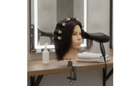 Versatile Mannequin Head with Human Hair Long-Lasting Hair Styling Training Head Lifelike Hairdressing Practice Mannequin Professional-Grade for Hairdressers
