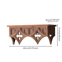 Openwork Ornate Wall Ledge Artisanal Look Carved Wall Shelf Easy to Install French Country Shelf Space Saving
