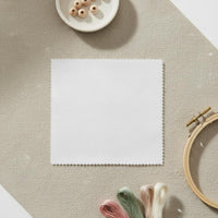100 Pieces Precut White Squares Uniform Size 5-Inch Textile Squares Soft 5 Inch Textile Square for Sewing, Crafting