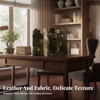 Foldable Design Miniature 4-Panel Folding Screen Modern Oriental Aesthetic 4-Panel Partition Handmade House Decoration Double-Hinged Panels for Interior Designers, Apartment Dwellers, Bedroom, Bedside Table, Desktop, Bookshelf