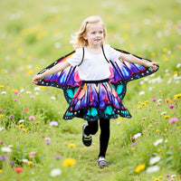Children's Butterfly Cape and Skirt Set for Halloween, Christmas, Party, Carnival, Role Play, and Dance