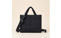 Puffer Tote Bag Adjustable Quilted Tote Bag Puffer Purse Detachable Versatile for Travelers, Everyday Use, Travel