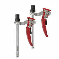 2 Pieces Quick Release Track Saw Clamp Heavy Duty Ratcheting Track Saw Clamp Non-Marring Pads Clamping Device for Woodworkers, Carpenters
