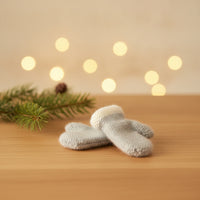 Miniature Knit Mitten Ornaments Handmade Mitten Ornaments Mini Knitted Mittens with Cuffs Small for Decorators