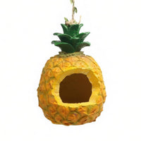 Pineapple Birdhouse Artisanal Appearance Resin Bird House Easy to Clean Decorative Birdhouse for Balcony, Yard