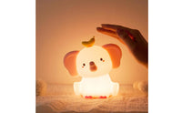Elephant Night Eye-Friendly Protection Elephant Bedside Lamp Warm Home Lighting for Bedroom, Nighttime