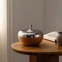 Storage Jar with Lid Bi Color Lidded Storage Jar Modern Container for Office