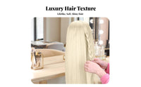 Hair Mannequin Head Can Be Dyed and Lightened Hairdressing Practice Head Washable Hair Styling Mannequin for Hairstylists