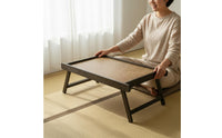 Handmade Folding Tea Table Natural Design Bamboo Tea Table Space Saving Bamboo Low Desk Lightweight for Window Seat, Living Room
