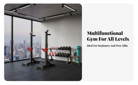 Adjustable Squat Rack Stable Multi-Function Bench Press Rack Heavy Duty Steel Construction Separate Barbell Stands for Bodybuilders, Weightlifters