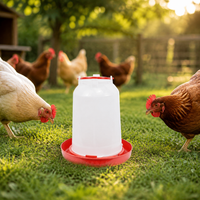 Automatic Siphon Waterer for Chickens, Thickened Polymer Bucket, For Family Chicken Coop and Small Backyards