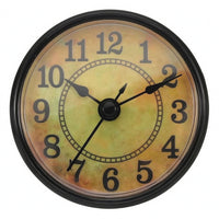 Black Metal Hands Round Quartz Clock Insert Plastic Frame Quartz Clock Insert Movement Insert Rubber Band Household Part