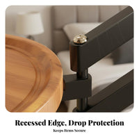 Foldable Wall Mounted Table Fully Adjustable Wall Mounted Folding Table Bedside Wall-Mounted Nightstand Sturdy Duty
