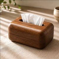 Solid Wood Tissue Box in New Chinese Style for Living Room