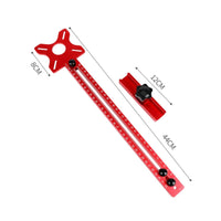 Star-Shaped Top Plate Router Circle Cutting Jig Aluminum Alloy Circle-Cutting Jig Detachable Adjustable Router Guide Removable Design