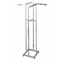 Freestanding Multi-limb Display Stand sturdy Construction Adjustable 4-limb Rack SpaceSaving retail outlet apparatus Easy Assembly for Retailers, Boutique Owners, Showroom, Market Stall