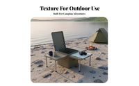 Multi-Functional Convertible Camp Box Table Waterproof Convertible Storage Table Large Capacity Camping Furniture Portable for Campers, Car Owners, Families, Road Trips, Picnics