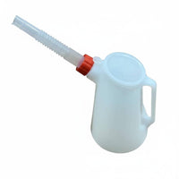 Clear Measurement Marks Long Spout Oil Dispenser Lightweight Engine Oil Dispenser Jug Leakproof for Mechanics, DIY Enthusiasts, Workshop