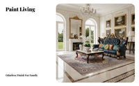 3 Pieces Ornate Carved Sofa Set European design Home Seating Double-Sided Carving Sectional Couch for Homeowners, Families, Living Room, Villa, estate