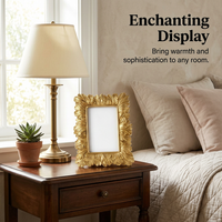 Picture Frame for Living Room, Resin Material Photo Frame, Vintage Aesthetic Picture Frame, Photo Frame for Bedroom Display
