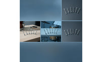6 Pieces Drum Screw with Washer Metal Drum Screw Rod Non-Loosening Tension Rod for Drummers