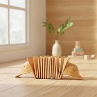 Wooden Dolphin Guiro Rhythmic Dolphin Shaped Guiro Handcrafted Wooden Percussion Fish for Young Children