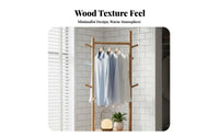 Mobile Design Rolling Coat Rack with Hamper Side Hooks Rolling Clothes Rack with Shelf Multi-Functional Garment Stand Space-Saving for Apartment Dwellers, Students, Homeowners, Living Room, Entryway, Walk-in Closet