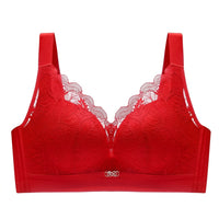 Minimizer Bras for Women with Wide Adjustable Straps for Large Busts, Full Coverage Lace Support 4-Row Back Closure for Custom Fit