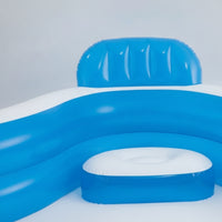Lounge Pool with Seats Inflatable Family Lounge Pool Adult Kids for Backyard, Garden