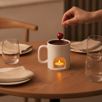 High Heat Resistant Chocolate Fondue Mug Mini Fondue Mug Compact Chocolate Melting Cup Convenient for Tabletop