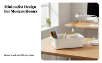 Narrow Container with secure hold adaptable Clear Tote with secure holds for Students
