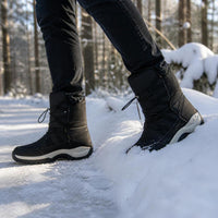 Unisex High-Top Insulated Winter Hiking Boots for Snow and Cold Weather
