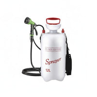 Portable Camping Shower Multi-Functional Manual Pump Pressure Dispenser Outdoor Equipment Sturdy Construction for Campers, Beach