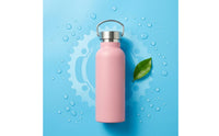 Brushed Finish Stainless Steel Water Bottle Matte Insulated Water Bottle Carry Handle Vacuum Container Double Wall Insulation