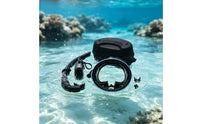Snorkeling Gear with Case Panoramic Carrying Pouch Portable Breathing Tube for Adults