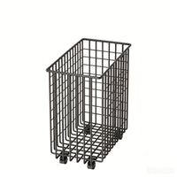 uncoveredGrid Storage Basket on Casters Ventilated Rolling Storage Basket Freestanding Organizer